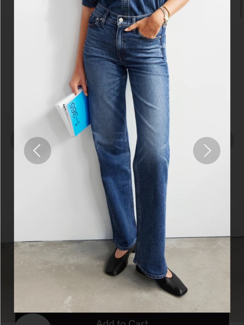 NWT AYR The Secret Sauce Petite Straight-Leg Jeans in Stoked